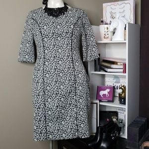 BANANA REPUBLIC Animal Print Fitted Dress